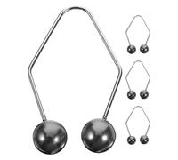 Cabilock Appareil à Fossettes Visage 2 Paires en Alliage Métal Noir Fabricant de Fossettes Exercice Facial pour Tonification des Joues Entraînement Portable pour Sourire Naturel Usage