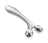 Cabilock Appareil De Massage Facial Anti-âge Rouleau Embellisseur De Teint Compact Argenté Pour Raffermir La Peau Visage Femmes Soins Quotidiens