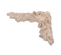 Cabilock Applique en Sculpté Européenne Décoration Murale Chic pour Meubles Motif Floral Installation Facile pour Armoires et Portes 1 Pièce