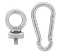 Cabilock Arrêt de Rail Acier Inoxydable avec Crochet à Ressort pour Auvent de Camping et Bateau Accessoire Caravane et Compact pour Fixation Rapide et Stockage Facile