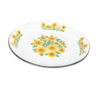Cabilock Assiette Émaillée Rétro Plateau Multifonction pour Fruits et Service Plateau de Cuisine Robuste et Pratique Maison et Réception