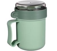 Cabilock Au Micro- Ondes Soupe Tasse avec Couvercle Et Cuillère Soupe À- Aller Conteneur Céréales Tasse avec Couvercle pour Les Soupes Nouilles Céréales Chaudes Et Plus Réutilisable