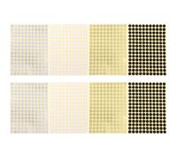 Cabilock Autocollants Adhésifs Ronds pour Tubes de Gloss à Lèvres, 8 Pièces, Autocollants à Points Circulaires, Étiquettes Vierges Soi-même pour Organisation Présents et Couleur Aléatoire