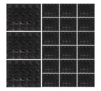 Cabilock Autocollants Braille en Silicone Noir Fonction de Reconnaissance Tactile Optimisée 100 Pièces pour Handicap Visuel Utilisables sur Télécommandes et Tiroirs, Environnements Maison
