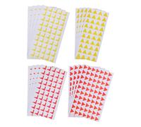 Cabilock Autocollants de Drapeau de Carte Colorés 2000 Pcs, Petits Marqueurs Triangulaires Adhésifs Jaune et Rouge 16x14mm 15x15mm, pour Balisage de Sentiers de Randonnée,