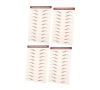 Cabilock Autocollants de Transfert Sourcils 4 Feuilles Imperméables 3d Réalistes Femmes Maquillage Naturel Tatouage Temporaire