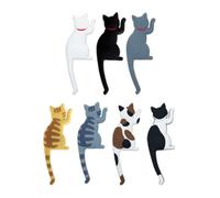 Cabilock Autocollants Magnétiques pour Réfrigérateur Plusieurs Styles 7pcs Forme Chat Queue Flexible, Décoratifs et Faciles à Utiliser pour Afficher Notes et Œuvres d'art Plusieurs Styles