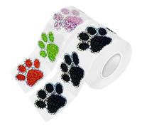 Cabilock Autocollants Muraux Empreintes de Pattes de Chien 2 Rouleaux Autocollants Auto-Adhésifs Décoration Murale pour Chambre et Salon Stickers Décoratifs Solide et Faciles à Poser