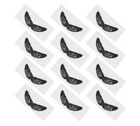 Cabilock Autocollants pour Décoration et Soin pour Épilation des Poils du Nez Barbe Protège-moustache en Pp Noir Pack de 100 Pièces pour Usage Quotidien