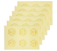 Cabilock Autocollants Ronds Récompenses Scolaires Dorés Lot de 36 Médailles Auto-Adhésives pour Diplômes et Certificats Stickers D’Excellence pour Célébration Scolaire et Enveloppes