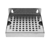 Cabilock Bac Récupérateur de Bière Amovible 152 X 114 CM en Acier Inoxydable Plateau Mural de Drainage pour Robinet de Tireuse à Bière Bac Récupérateur Hygiénique pour Fût Usage