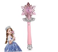 Cabilock Baguette Lumineuse à Effet de Brume avec Musique Baguette Flocon pour Cosplay Princesse Multi pour Fête Garçon Fille Cadeau Coffret Élégant
