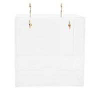 Cabilock Baignoire pour Oiseaux Boîte Oiseaux Plastique Blanc 1 Pièce pour Perroquet, Perruche Ondulée et Inséparable, pour Bain et Jeu