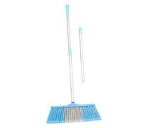 Cabilock Balai Plastique à Poils Durs Grand Modèle avec Manche Long Ergonomique Balai Réutilisable pour Nettoyage Sol Intérieur Salle de Bain et Voiture Pratique et Résistant