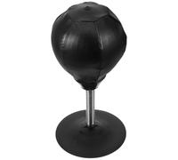 Cabilock Balle de Boxe de Bureau en PVC Noir avec Ventouse, Exercice