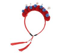 Cabilock Bandeau Chinois Avec Pompons Et Accessoire De Coiffure Décoratif Et Pour An Représentations Scéniques Style Ancien Avec Franges