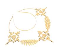 Cabilock Bandeau Doré pour Fille en Fer Décor Tête de Fer, Accessoire Cheveux Élégant pour Mariage, Fiançailles et Fêtes, Coiffe Décorative Style Saint-mère, 1 Pièce