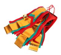 Cabilock Banderole de Noël à Suspender Drapeau à avec Cloches Décoration Colorée pour Noël Rouge Vert Or
