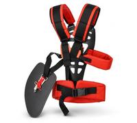 Cabilock Bandoulière professionnelle double pour débroussailleuse, sangle de transport ergonomique avec forme en W pour soulager le dos, sangle réglable compatible avec les débroussailleuses Stihl FS