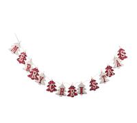 Cabilock Bannière de Noël en Toile de Jute Lettres « Joyeux Noël » Décorative à Suspendre DIY pour Fenêtres Portes et Murs Décoration Festive Intérieur