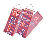 Cabilock Bannière de Porche pour Jour de Indépendance Décoration Suspendue pour Fête Nationale Accessoire de Porte Élégant Ambiance Festive pour Intérieur et Extérieur