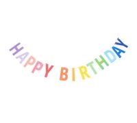 Cabilock Bannière Décoration Unique en Papier Coloré Joyeux Anniversaire Facile à Suspendre et Retirer pour Fête D'garçon et Filles pour Anniversaires et Showers