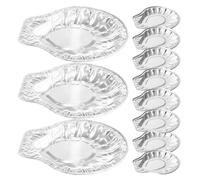 Cabilock Barquettes Jetables en Aluminium Mini-Coquilles à Palourdes 100 Pcs Plats à Four pour Fruits de Mer Moules à Griller pour Huîtres et Coquilles de Mer Cuisson Rapide et