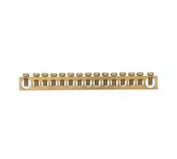 Cabilock Barre de Distribution Cuivre Robuste Borne de Batterie Haute Puissance Barrette de Connexion Électrique Bloc Terminal pour Boîtier de Distribution