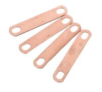 Cabilock Barres Omnibus en Cuivre pour Batterie au Lithium, 4 Pièces, Épaisseur 2 Mm, Espacement Trous 45 Mm, Contact Cuivre Haute Conductivité, Connecteur Module Batterie pour