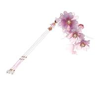 Cabilock Barrette à Cheveux Fleur Vintage en Acrylique pour Filles, Épingle Élégante Pompon, Facile à Mettre, pour Mariage et Anniversaire