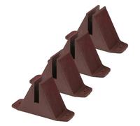 Cabilock Base de Clôture en Plastique pour Jardin Support Fixe pour Petite Clôture Ensemble de 4 Supports Solide Utilisation en Jardinage Stabilisateur Anti-Tilt