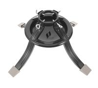 Cabilock Base De Sapin en Métal pour Sapin De Noël Support Décoratif Support en Métal Robuste en Fer Véritable Vert