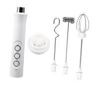 Cabilock Batteur Électrique à Main Multifonction Rechargeable Mixeur à Vitesses Réglables pour Œufs et Crème Électrique de Cuisine Pratique pour Restaurant Blanc