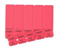Cabilock Billets De Tombola 200 Pièces Papier Rouge Numérotés Multifonctions pour Événements Fêtes Carnavals