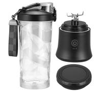 Cabilock Blender Portable Rechargeable Mixeur Compact Transparent pour Jus de Fruits Tasse Électrique Légère et Facile à Nettoyer pour Voyage Bureau