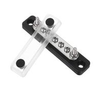 Cabilock Bloc de Distribution Électrique Positions Haute Capacité pour Camping Cars et Bateaux Bornier à Goujons Robuste Noir Module de Répartition de Puissance Compact et Fiable