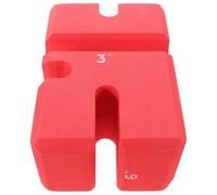 Cabilock Bloc de Gym Pratique, Bloc de Gymnase Réglable pour Banc de Musculation, Rouge, Eva, Difficulté et Poids Ajustables, pour Débutants et Athlètes Avancés, Préparation au Yoga