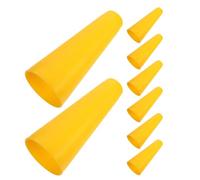 Cabilock Bobines Coniques en Plastique Jaune Durci 8 Pcs Tube d'Enroulement de Fil à Broder 5°57′ Grand Cône Tube à Tricoter pour Machine Textile Rangement pour Fil et Laine