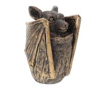 Cabilock Boîte à Bijoux Chauve-Souris Résine Rangement Gothique pour Bijoux et Bonbons Décoration Halloween Unique Sculpture de Chauve-Souris pour Maison et Fête