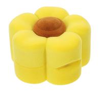 Cabilock Boîte à Bijoux Jaune en Velours Forme Fleur pour Bagues et Boucles D'oreilles, Rangement Élégant pour Fiançailles et Anniversaires