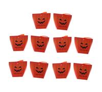 Cabilock Boîte À Bonbons Dhalloween 10 Pièces Sachets De Biscuits À La Citrouille Orange Sachet De Nougat Boîtes À Dragées Dhalloween Sachet De Friandises Dhalloween