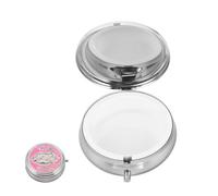 Cabilock Boîte à Chapelet en Métal Rose Motif Rose - Étui à Souvenirs de Prière Catholique - Coffret Spirituel pour Rangement Perles et Bijoux Religieux - Présent Religieux pour Dévotion