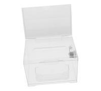 Cabilock Boîte à Dons Transparente Acrylique avec Serrure Sécurisée Urne Multifonction pour Vote Suggestions et Collecte de Fonds Facile à Nettoyer pour Réunions et Expositions