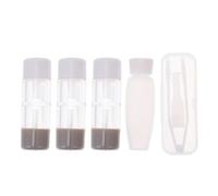 Cabilock Boîte à Légère et Compacte en Plastique 3 Pièces Transparente avec Pince Épiler et Flacon Solution pour Travail et Classe