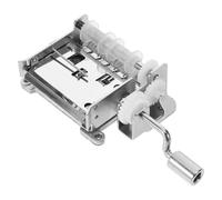 Cabilock Boîte à Musique à Manivelle DIY 15 Notes avec Engrenages en Cuivre, Mécanisme Musical à Monter Soi-Même, Outil Musical pour Créations et Réparations, Accessoires Inclus, pour