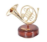 Cabilock Boîte à Musique Créative Ronde Cornet, Ornement D'instrument en Plastique, Décoration De Bureau Et Chambre, Style Rétro, Décoration Intérieure, Accessoire Décoratif