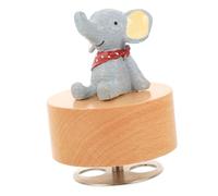 Cabilock Boîte à Musique Ronde pour Bureau Décoration de Table Cadeau et Centre de Table pour Maison avec Motif Rotatif