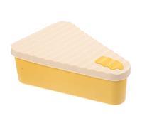 Cabilock Boîte À Pizza Boîte À Pizza Conteneur De Stockage De Pizza Avec Couvercles - Récipient Alimentaire Triangle En Silicone Réutilisable Pour Les Restes - Valise Portable Gain De
