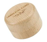 Cabilock Boîte à Souvenirs avec Design Unique D'étanchéité pour Cordon Ombilical en Bois Rangement Polyvalent, Présent pour Baby Shower et Nouveaux Parents