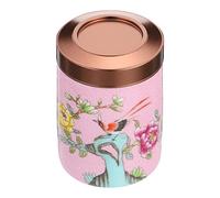 Cabilock Boîte à Thé en Céramique Rose Couvercle en Métal Hermétique Récipient de Conservation pour Thé Café Épices Bonbons Snacks Aliments Secs Motif Accessoire Décoratif Cuisine ou Bureau